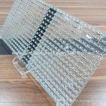 P10 full-color LED glass wall with LED module, super light, thin, bright, strong penetrability